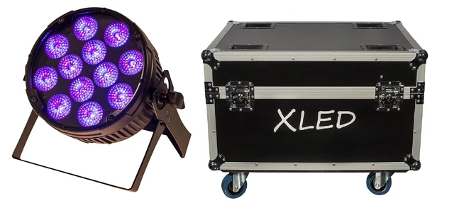 Bright Xled HD Powercon, 10 stk flightcase, Xline 