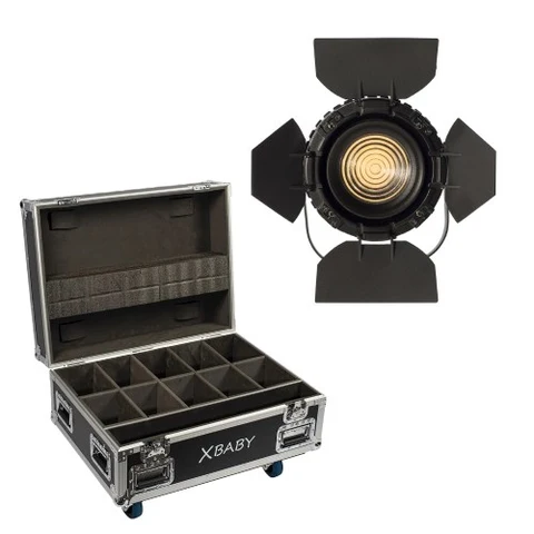 Bright Xbaby Led Fresnel TW 10 stk i flightcase, Xline 