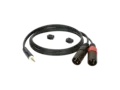 Klotz Y-kabel Stereo Minijack - X2 XLR Neutrik XLR han 1m