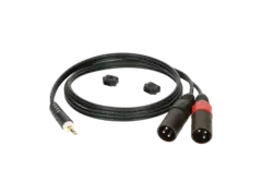 Klotz Y-kabel Stereo Minijack - X2 XLR Neutrik XLR han 1m