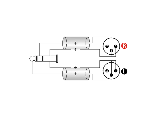 Klotz Y-kabel Stereo Minijack - X2 XLR Neutrik XLR han 1m 