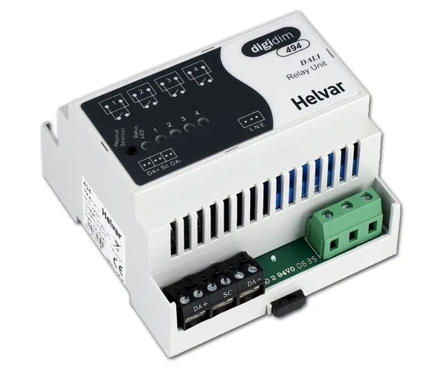 Helvar Digidim 494 relée skinnemontering 