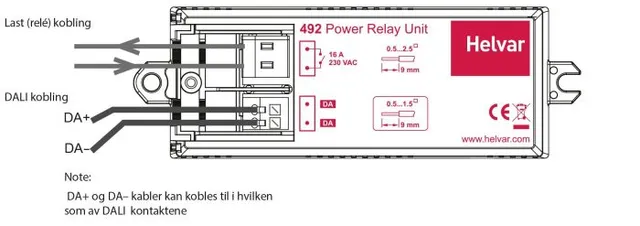 Helvar Digidim 492 relè 16A 