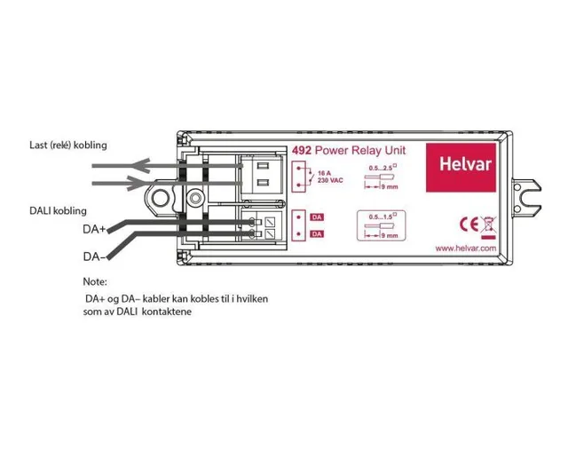 Helvar Digidim 492 relè 16A 