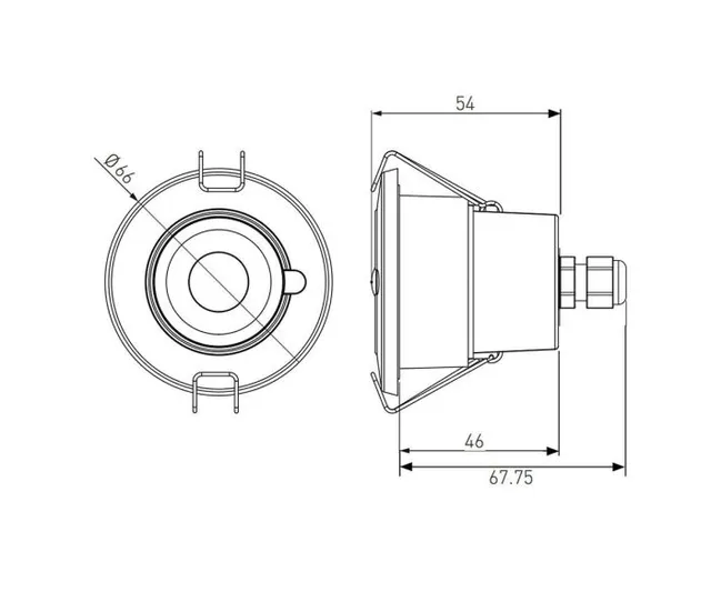 Helvar Digidim 320 PIR SENSOR HVIT IP65 