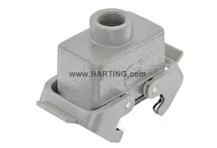 Harting Kabelhus Han10B, M20 Top 2 bøyler, gummi