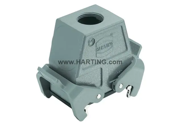 Harting Kabelhus Han10B, M25 Top 2 bøyler, gummi 