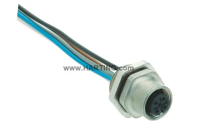 Harting 21 03 311 2501 0,5m wire -  M12A 5P hunn chassis 