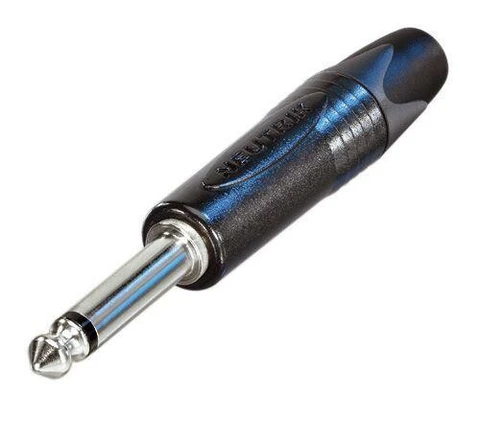 Neutrik NP2X-BAG Jack 6,3 mm Kabel Han svart(mono) 