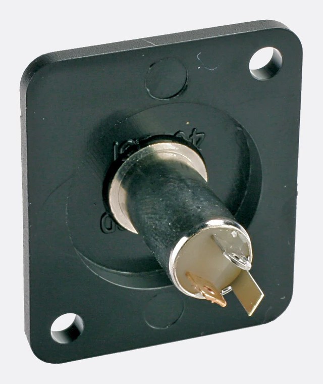 Canford D-serie 3.5mm 3-pole jack, black 