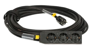 LMT-CAB Skjøtekabel 3 veis 3G1,5mm² 5,0 meter m/stropp,lengdemerk &amp; krymp
