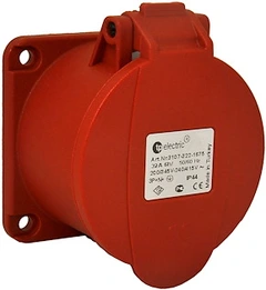 Stikkontakt Innfelt Rett 32A 3P+N+J 400V 6h IP44 