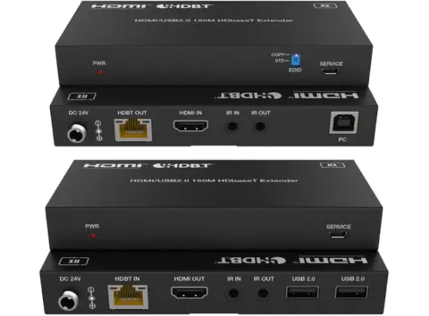 Stoltzen SHE625 HDBaseT™ KVM 4K60 Kit 18Gbps  USB2.0 150/120m PoC 
