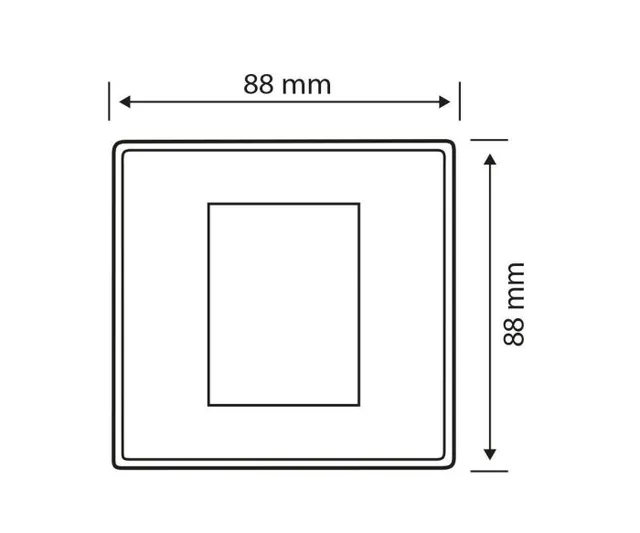 Helvar Digidim 230S Ramme Hvit (Singel) Plast (1472633) 
