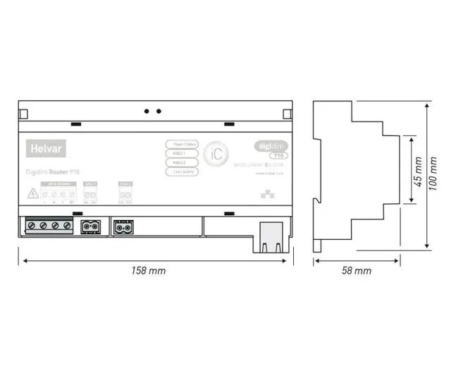 Helvar Digidim 910 Lighting Router DALI 