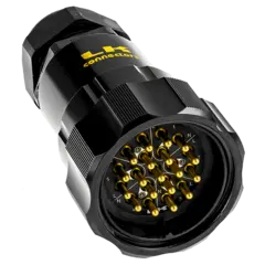 Link LKS 19 P Break Male Crimp cable 1,5mm² Svart låserng m/p