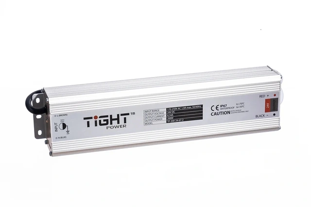 TiGHT POWER 200W, IP67, 2 X Utganger 24V 