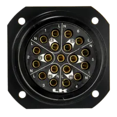 Link LKS 19 P Chassis Female Crimp m/pinner