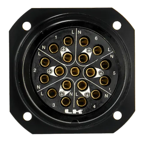 Link LKS 19 P Chassis Female Crimp m/pinner 