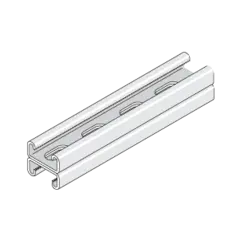 Unistrut P-3301-T10 Dobbel Lav Skinne 41x41x2,5mm, 6m, m/hull PreGalv 
