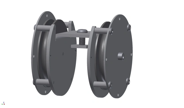 LMT-MEK Teppeskinne Nedføringsblokk Dobbel For Snortrekk 