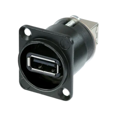 Neutrik NAUSB-W-B USB 2.0 Shassis Sort 