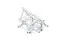Milos M390L Trio Heavy duty 4 way t-piece truss corner apex up HD