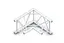 Milos M390L Trio Heavy duty 2 way 90° truss corner apex in HD