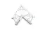 Milos M390L Trio Heavy duty 2 way 60° truss corner HD