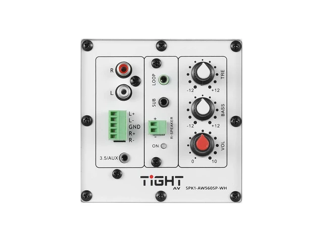 TiGHT AV SPK1-AW560SP-WH On-Wall Active Pair 2x30W Black 