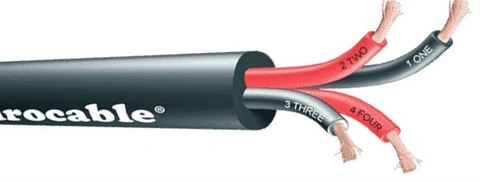 Link Høyttalerkabel 4x2,5mm2 ø11,1mm, Sort (200m) 