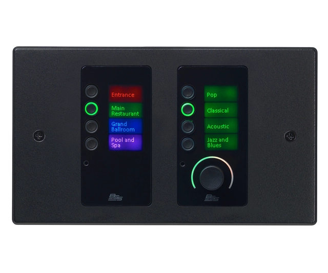 BSS Contrio EC-8BV betjeningspanel hvit med Ethernet/PoE Volum + 8 knapper 