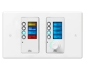 BSS Contrio EC-8BV betjeningspanel hvit med Ethernet/PoE Volum + 8 knapper