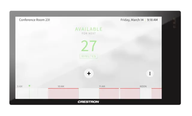 Crestron TSW-570-B-S Touchskjerm 5" Innfelt Vegg, Sort 