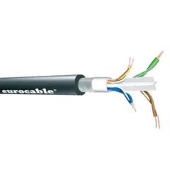 Link CAT6A S UTP TOURING GRADE FLEXIBLEL ø8,5mm, Sort, 305m