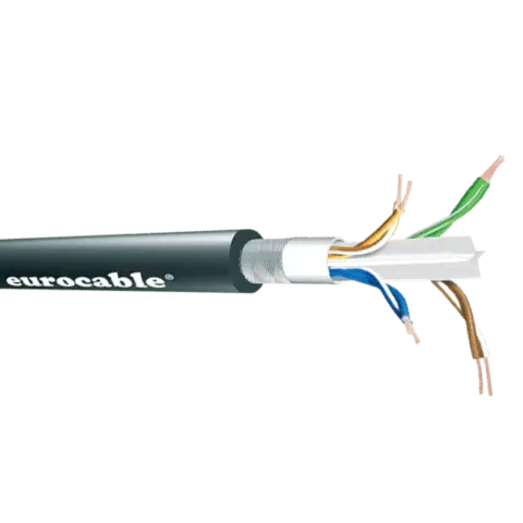 Link CAT6A S UTP TOURING GRADE FLEXIBLEL ø8,5mm, Sort, 305m 