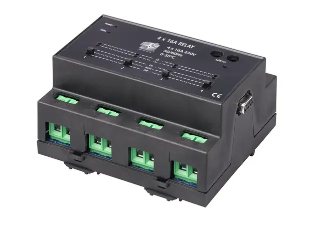 ETC EchoDIN 4 x 16A Relay, Single Pole, Reporting 