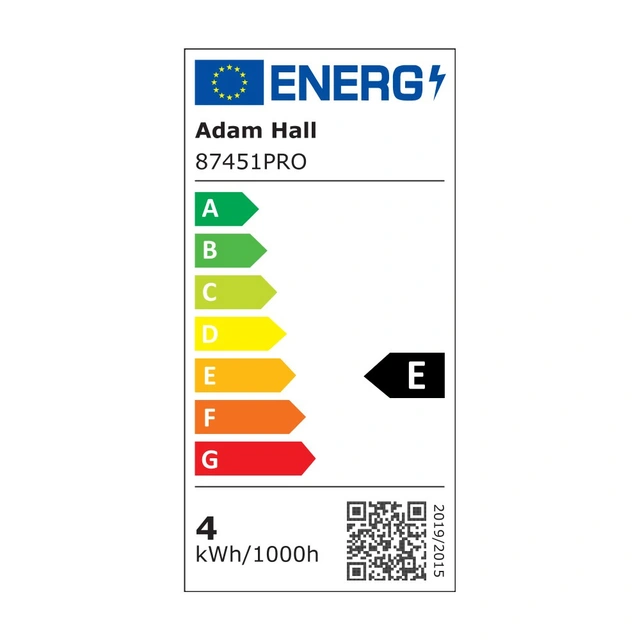 Adam Hall 19" LED Array Rack Light 1U white 