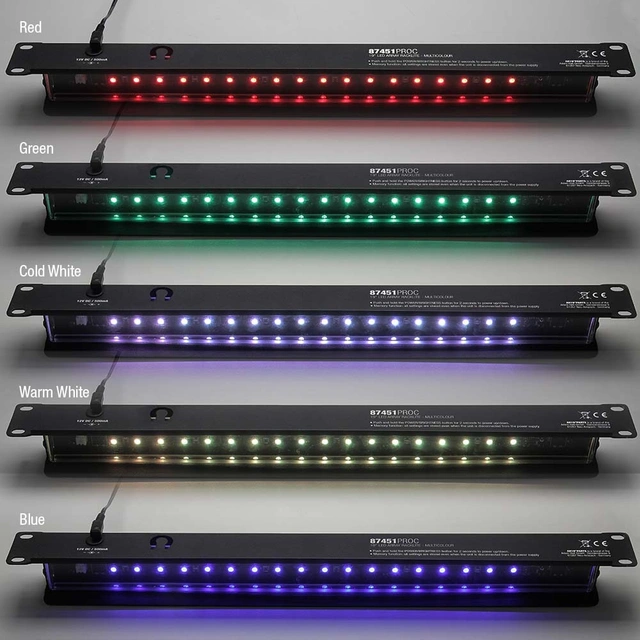 Adam Hall 19" LED Array Rack Light 1U multicolor 
