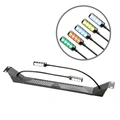 Adam Hall 19" COB-LED Racklight with dual gooseneck RGB &amp; white