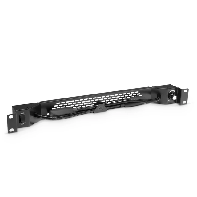 Adam Hall 19" Cold-white blue COB LED rack light with two goosenecks 