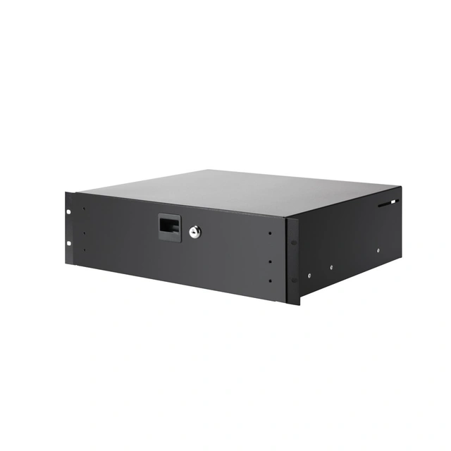 Adam Hall Skuffe19" 3U Rack Drawer with lock | aluminium 