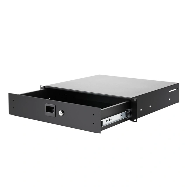 Adam Hall Skuffe19" 2U Rack Drawer with lock | aluminium 