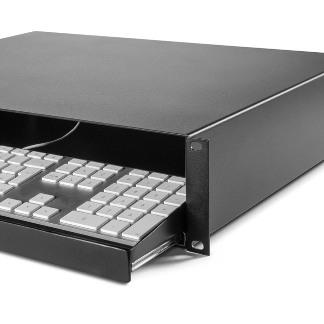Adam Hall Skuffe19" 2U Rack Drawer with keyboard outlet | steel 
