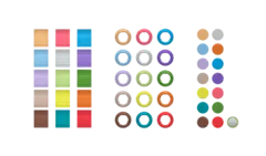 Sennheiser EW-D COLOR CODING SET Farget merkingssett