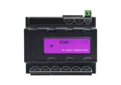 Visual RdmSplitter (RJ45) DMX+RDM DIN rail mounted splitter/booster.