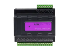 Visual RdmSplitter (Terminal) DMX+RDM DIN rail mounted splitter/booster.