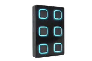 Visual B-Station 2 panel Wall-mount with backlit push-buttons.