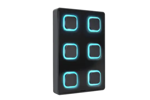 Visual B-Station 2 panel Wall-mount with backlit push-buttons.