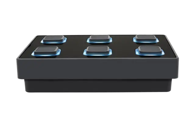 Visual B-Station 2 panel Wall-mount with backlit push-buttons. 